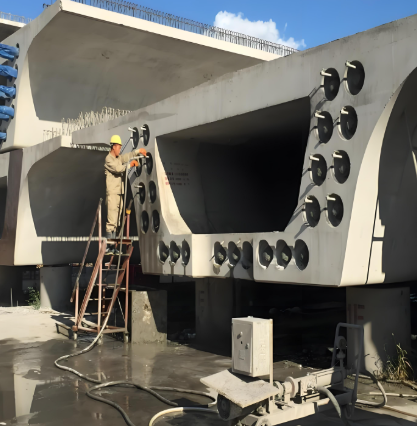 港闸压浆料施工流程及注意事项